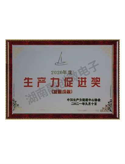 生产力促进奖（发展成就）